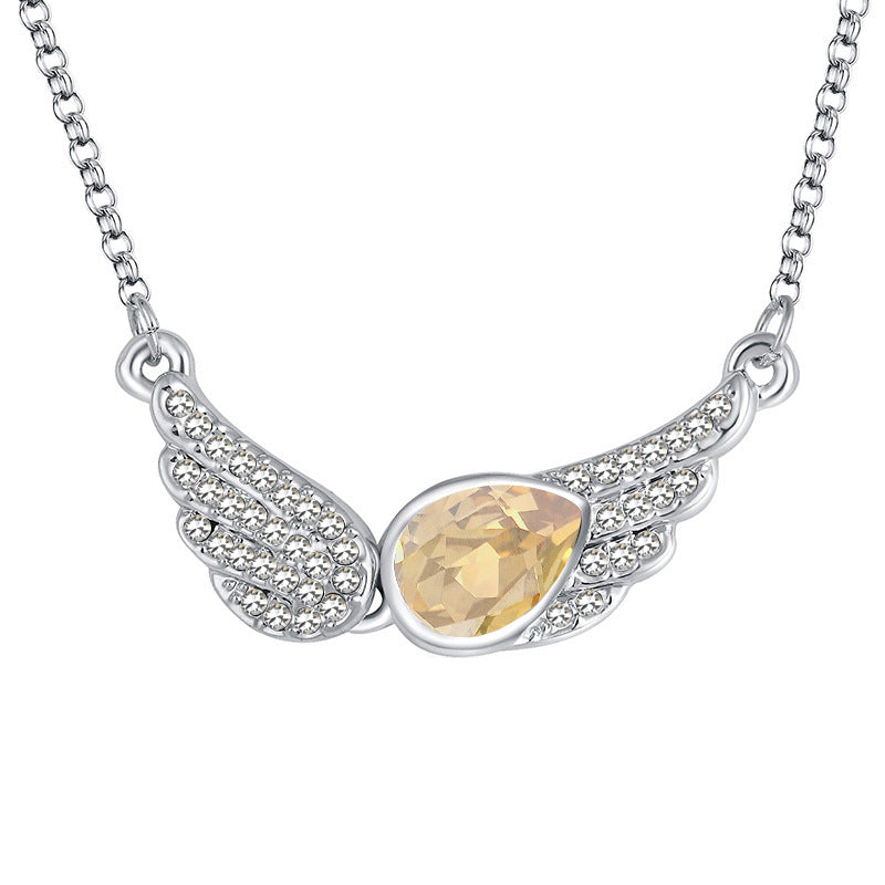 Cross Border New Lovers Fashion Wing Necklaces And Necklaces