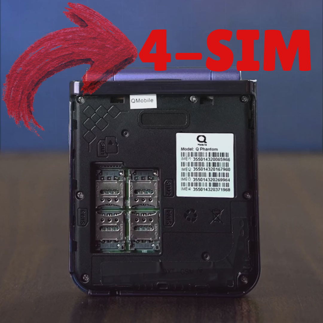 QMobile Phantom Flip (4-SIM)