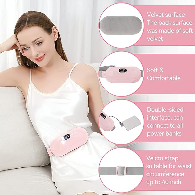 Warm Heating Rechargeable Period Cramp Belt