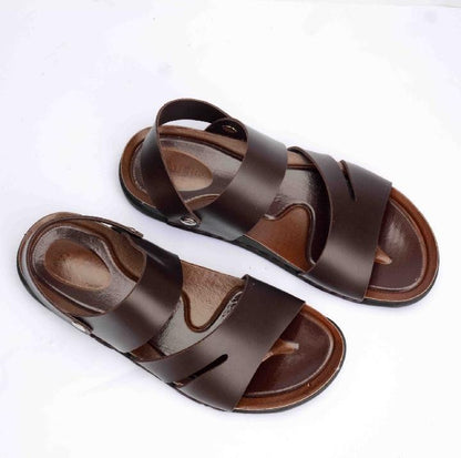 Classic Brown Premium Sandals – Comfort & Style for Men