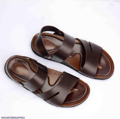 Classic Brown Premium Sandals – Comfort & Style for Men