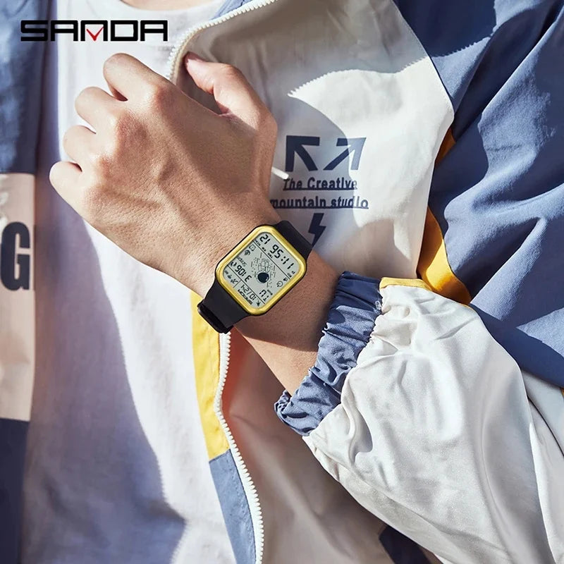 SANDA 6101 Step Calorie Electronic Outdoor Sports Waterproof Astronaut