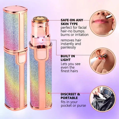 😍Facial Beauty - 2 In 1 Rechargeable Electric Eyebrow Trimmer +Body Facial Hair Removal😍
