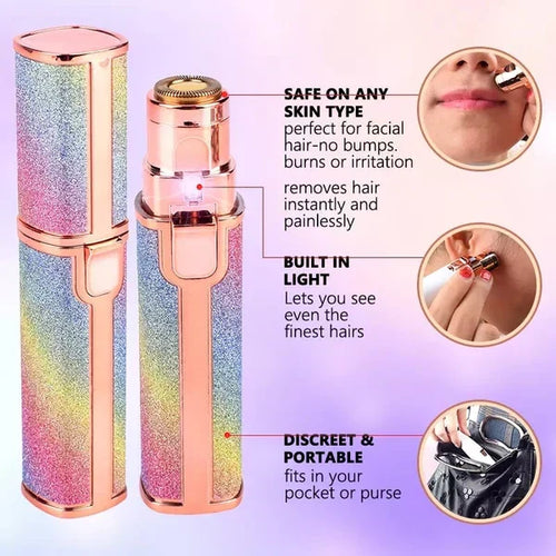 😍Facial Beauty - 2 In 1 Rechargeable Electric Eyebrow Trimmer +Body Facial Hair Removal😍