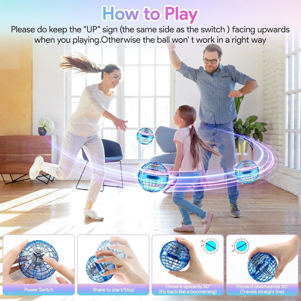 Flying Boomerang Ball