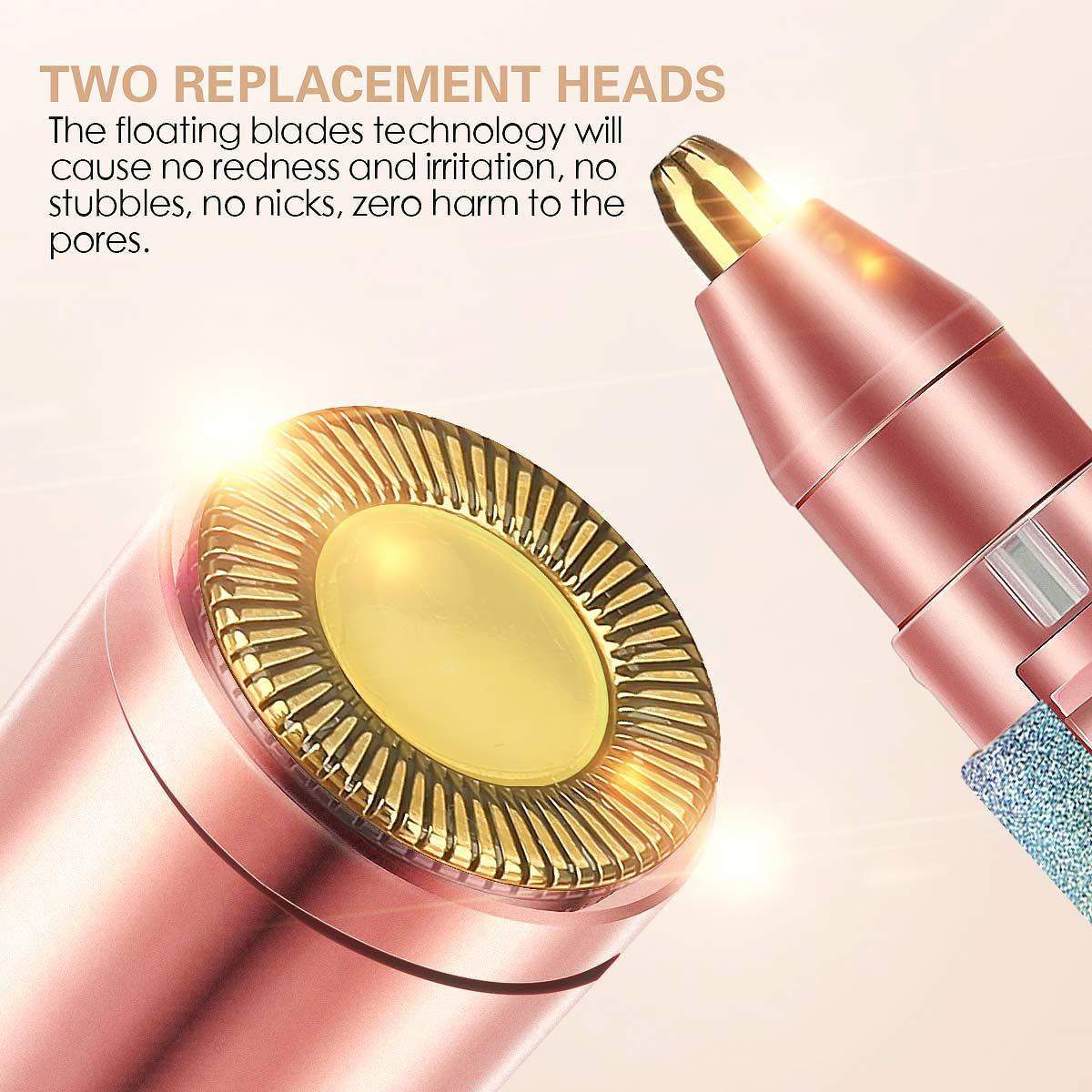 😍Facial Beauty - 2 In 1 Rechargeable Electric Eyebrow Trimmer +Body Facial Hair Removal😍