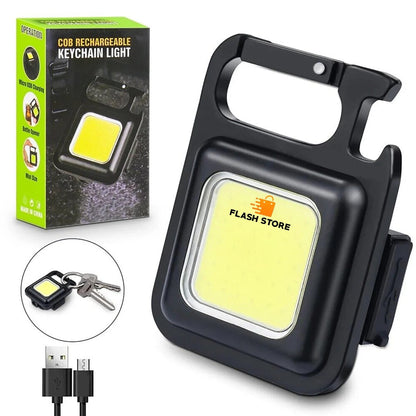 ⭐ COB Rechargeable Keychain Light – Ultra Bright, Portable & Multi-Functional
