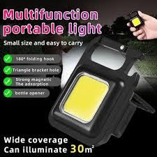 ⭐ COB Rechargeable Keychain Light – Ultra Bright, Portable & Multi-Functional