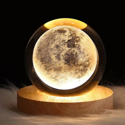 Astrosphere Moon Lamp — 3D Crystal Moon Light with Touch & Remote (Color Changing)