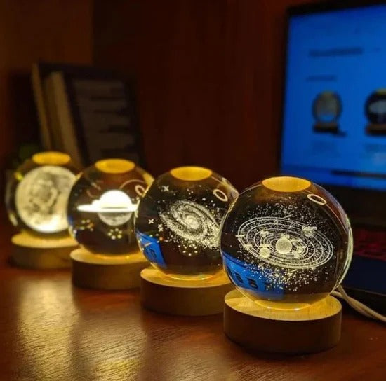 Astrosphere Moon Lamp — 3D Crystal Moon Light with Touch & Remote (Color Changing)