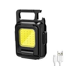 ⭐ COB Rechargeable Keychain Light – Ultra Bright, Portable & Multi-Functional