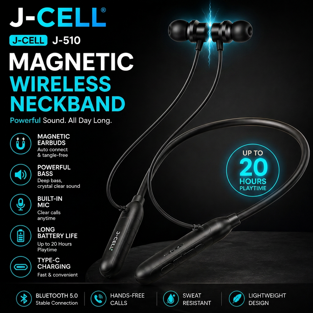 G-CELL | J-511 | Long Lasting Battery | Bluetooth NeckBand